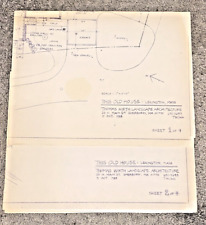 Vintage original blueprints for sale  Tamworth