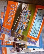 Linfield football programmes for sale  RUSHDEN