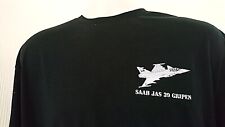 SWEDISH AIR FORCE SAAB JAS 39 GRIPEN T-SHIRT for sale  Shipping to South Africa