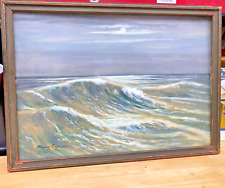 ocean painting waves framed for sale  Franklin Furnace