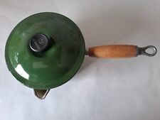 Creuset green saucepan for sale  MAIDSTONE