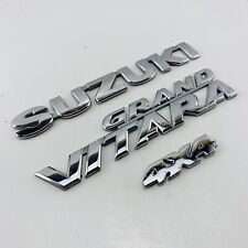 2006-2008 Suzuki Grand Vitara 4X4 emblema emblema logotipo símbolo conjunto traseiro fabricante de equipamento original F68 comprar usado  Enviando para Brazil