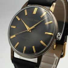 Vintage 1962 Seiko Crown raro mostrador preto 21 joias relógio masculino corda manual #1338 comprar usado  Enviando para Brazil