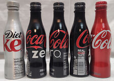 5 botellas de refresco de aluminio Coca Cola Diet Zero regular vacías sin abolladuras, usado segunda mano  Embacar hacia Argentina