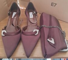 Ladies burgundy heeled for sale  NOTTINGHAM