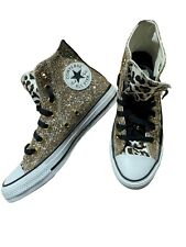 Sapato Converse Feminino 7 Custom Chuck Taylor All Star Glitter By You Hi Top Leopard comprar usado  Enviando para Brazil