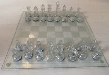 Glass chess set for sale  ROMFORD