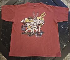 Camiseta Vintage Looney Tunes Warner Bros Futebol Ponto Único XL Taz Bugs Anos 90, usado comprar usado  Enviando para Brazil
