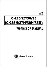 Tractor Repair Service Manual Fits Kioti CK25 CK27 CK30 CK35 CK 25 27 30 35 for sale  Shipping to South Africa