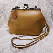 Linda Bolsa de Embreagem Vintage COACH Original LINDY Kisslock 9003 Mostarda - Rara comprar usado  Enviando para Brazil