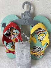 Chinelos de praia Disney Mickey Mouse Pluto chinelos alça infantil tamanho 7/8 comprar usado  Enviando para Brazil