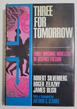 Three for Tomorrow - 1969 tapa dura Arthur C Clarke, Silverberg, Zelazny, Blish segunda mano  Embacar hacia Mexico