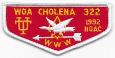 Woa Cholena Lodge 322 1992 National Conference NOAC Order of the Arrow OA Flap, used for sale  Shipping to South Africa