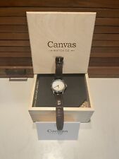Primera Edición Detroit Canvas Watch Co. /500 Reloj Blanco Limpio con Caja Kickstarter segunda mano  Embacar hacia Argentina