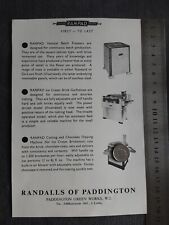 Freezers de sorvete Randalls of Paddington impressão publicitária indústria 1951 comprar usado  Enviando para Brazil