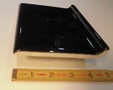 1 pc. Glossy Black Bullnose Top:  base/cove Ceramic Tile: 4-1/4" X 6" NEW, used for sale  Shipping to South Africa