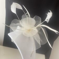 ivory wedding hats for sale  FLINT