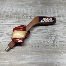 Guante de hockey Bud Light cerámica rojo blanco y azul palo de madera mango de grifo de cerveza , usado segunda mano  Embacar hacia Argentina