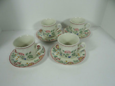 Churchill Briar Rose Cups & Saucers Set of 4 England for sale  Shipping to South Africa