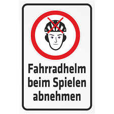 Schild sicherheit fahrradhelm gebraucht kaufen  Deutschland
