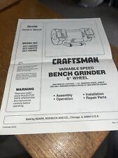Sear craftsman bench for sale  Kempton