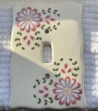 Vintage Floral Porcelain Single Light Switch Plate Cover for sale  Shipping to South Africa