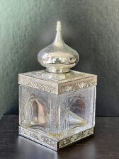 VINTAGE EMPTY, HEAVY PERFUME BOTTLE FROM AMOUAGE CRYSTAL.SILVER CRISTELE, used for sale  Shipping to South Africa