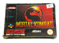 Mortal Kombat Nintendo SNES in a box PAL *Completo*, usado comprar usado  Enviando para Brazil