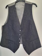 Grey pinstripe waistcoat for sale  MALTON