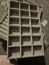 Used, Jewellery Tray Organiser 6 Grey Organiser Earring Storage Stackable Ring Holder# for sale  Shipping to South Africa