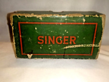 Vintage Publicidad Cartón Caja SINGER Costura Máquina Con Repuesto Partes Inglés, usado comprar usado  Enviando para Brazil