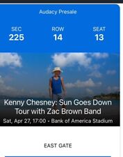 Tickets kenny chesney for sale  Jacksonville