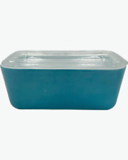Vintage Pyrex 0502 Blue Glass Container Covered Dish Kitchen for sale  Shipping to South Africa