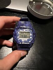 Used, Casio G-Shock Blue/White Chinese Porcelain Digital Resin Watch DW5600BWP-2 for sale  Shipping to South Africa