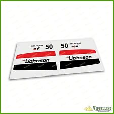 JOHNSON Outboards 50 HP Motor High Cast Vinyl Decals Stickers Horsepower Kit for sale  Shipping to South Africa
