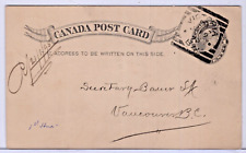 Postal History, Squared Circle, Victoria, British Columbia, 1895 na sprzedaż  Wysyłka do Poland