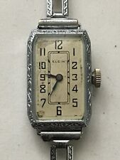 Rzadki Art Deco Antique ELGIN USA 15 klejnotów Damski szwajcarski zegarek na sprzedaż  PL
