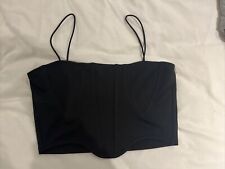Cropped black corset for sale  BILLERICAY
