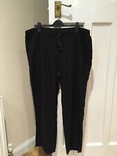 M&S Ladies Trousers black elastic waist Size 20 for sale  UK