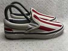 Zapatillas Skater Vans Style 98 Rayas Rojo Blanco Lona Sin Cordones 507452 W6/M4.5 segunda mano  Embacar hacia Argentina