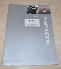 Folheto de vendas 2004 2005 Mitsubishi Pajero Sport Prospekt RU comprar usado  Enviando para Brazil