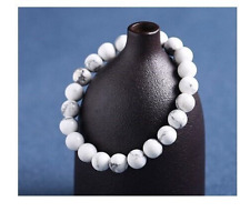 Bracelet perles howlite d'occasion  Bordeaux-