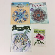 Lote de 4 libros de arte colorear mandalas 3-D colorama segunda mano  Embacar hacia Argentina