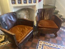 Antique leather chairs for sale  NOTTINGHAM