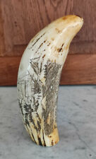 Dent cachalot scrimshaw d'occasion  Beaugency
