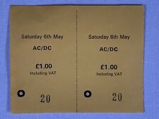 Acdc ticket stubs for sale  PRESTON