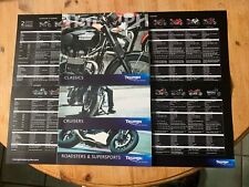 Triumph motorcycle brochures for sale  FERNDOWN