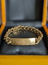 Vintage Rolled Gold Identity Curb Mens Bracelet for sale  Shipping to South Africa