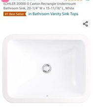 under kohler sink white mount for sale  Valparaiso