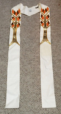PRIEST CLERGY STOLE OFFICIANT VESTMENT SLABBINCK BELGIUM IMPERFECT, used for sale  Shipping to South Africa